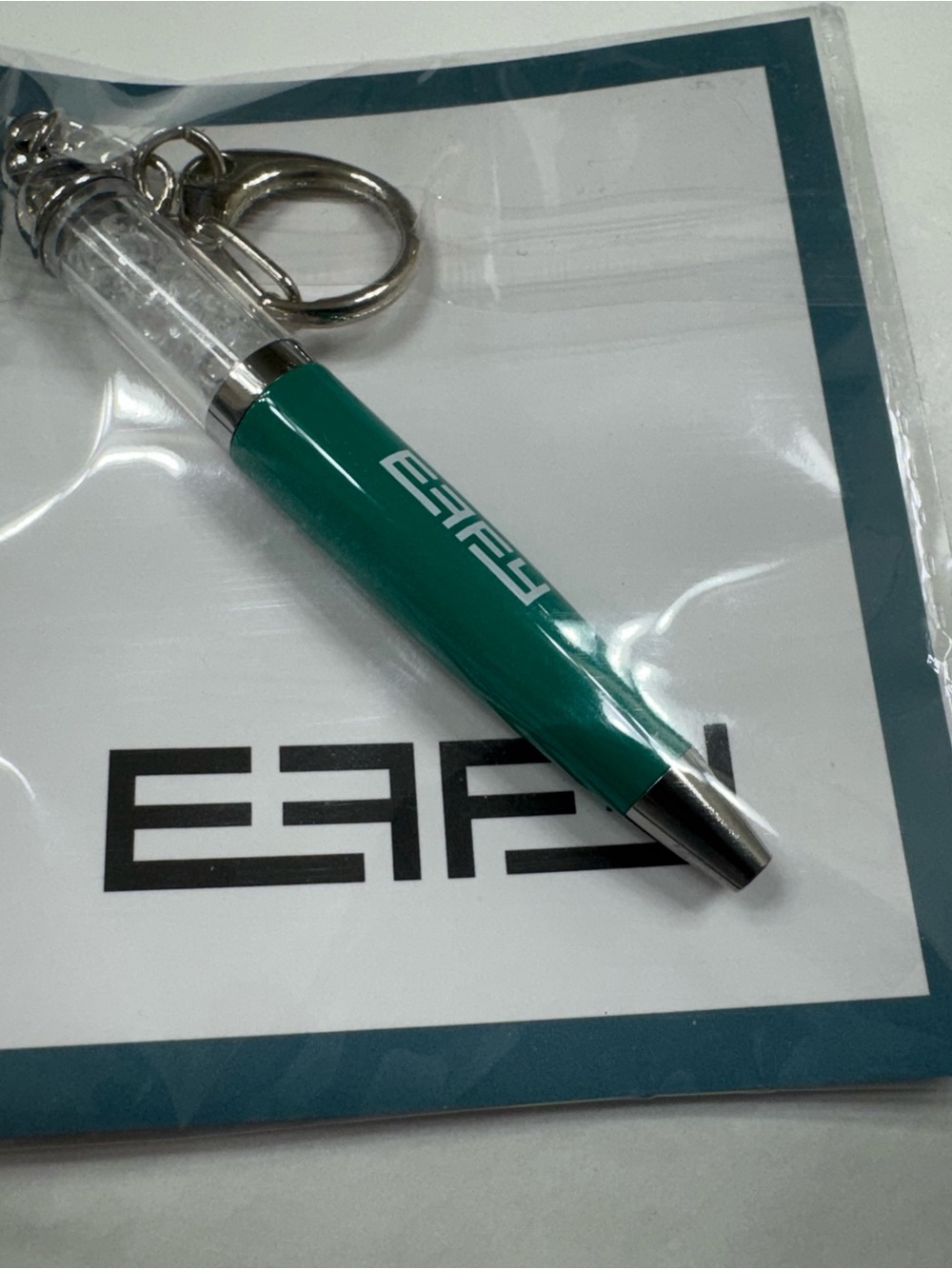 Effy Teal Pen Keychain with Logo